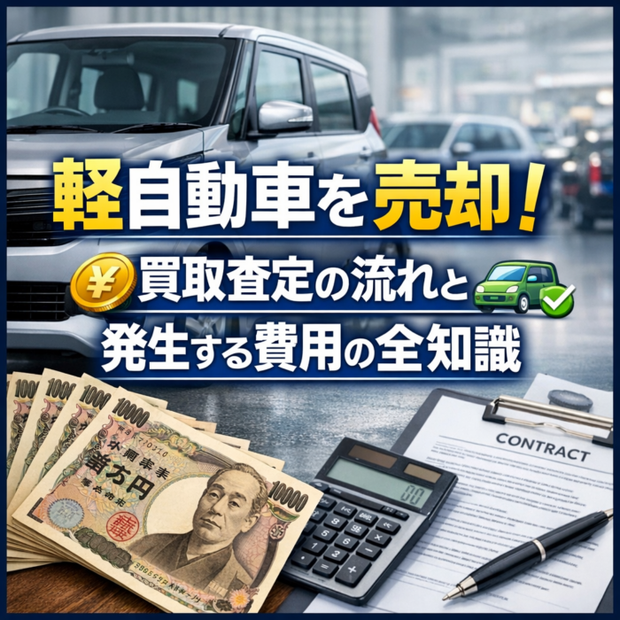軽自動車を売却！買取査定の流れと発生する費用の全知識